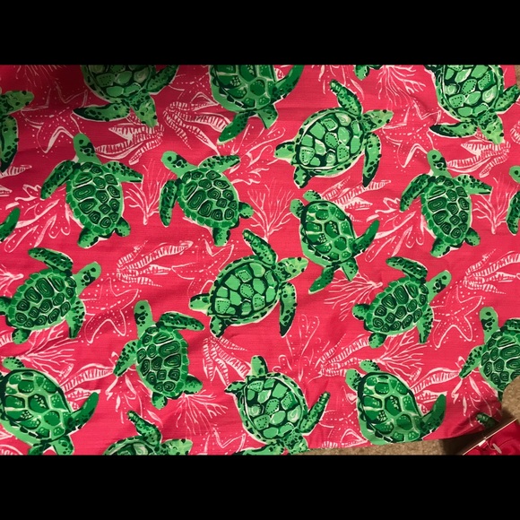 Tommy Bahama girls pink & green turtle shift dress - Picture 2 of 5